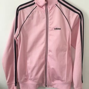 Adidas cowl neck track jacket